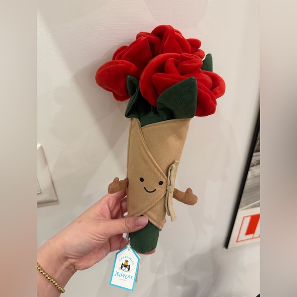 Jellycat Red Rose Bouquet Plush - Picture 2 of 3